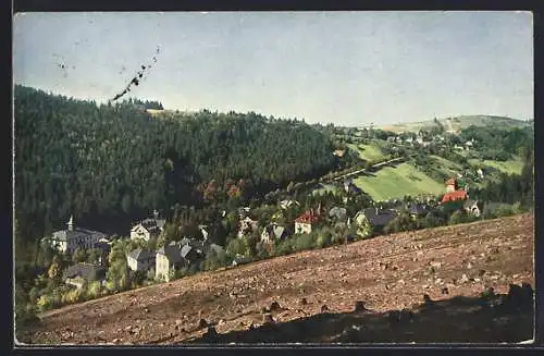 AK Kipsdorf, Blick vom Obstabhange aus