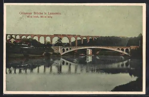 AK Göhren / Muldenthal, Partie mit Restaurant & Göhrener Brücke