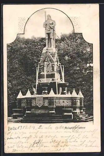 AK Berlin-Tiergarten, Der Roland-Brunnen