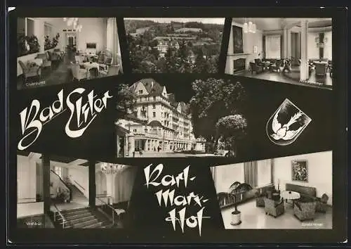 AK Bad Elster, Hotel Karl-Marx-Hof, Clubräume, Musikzimmer, Spielzimmer