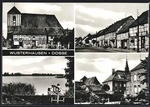 AK Wusterhausen /Dosse, Feierabendheim, Untersee, Roter Platz