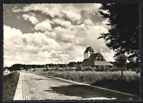 AK Adelsried / Augsburg, Autobahnkirche Maria Schutz der Reisenden an der Autobahn München-Stuttgart