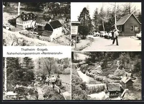 AK Thalheim /Erzgeb., Naherholungsheim Rentnersruh, Ortspartien, Eingang