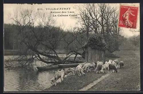 AK Ville-d`Avray, Autour des Lacs, La Cabane Corot