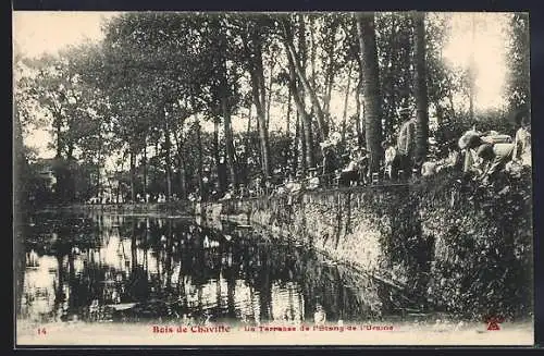 AK Chaville, La Terrasse de l`Étang de l`Usine dans le Bois de Chaville