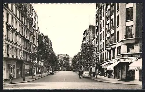 AK Clichy /Seine, Boulevard Jean Jaurès avec commerces et voitures