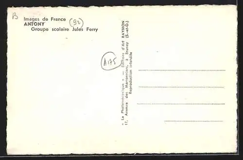 AK Antony, Groupe scolaire Jules Ferry