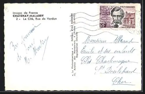 AK Châtenay-Malabry, La Cité, Rue de Verdun, vue des immeubles résidentiels