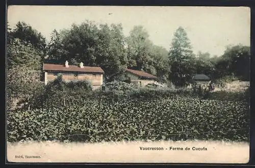 AK Vaucresson, Ferme de Cucufa et paysages environnants