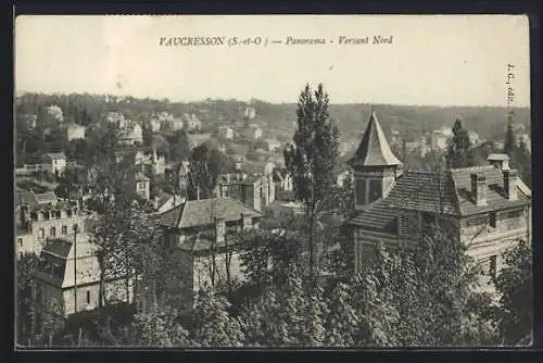 AK Vaucresson /S.-et-O., Panorama, Versant Nord