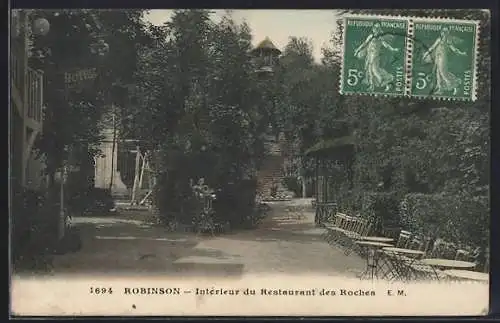 AK Robinson, Intérieur du Restaurant des Roches