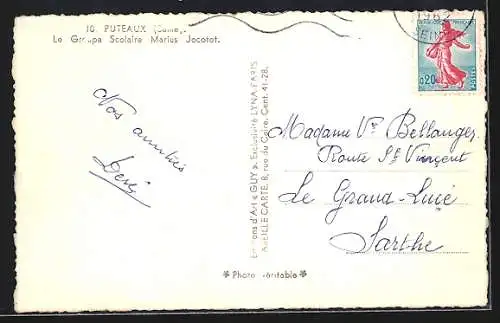 AK Puteaux /Seine, Le Groupe Scolaire Marius Jacotot