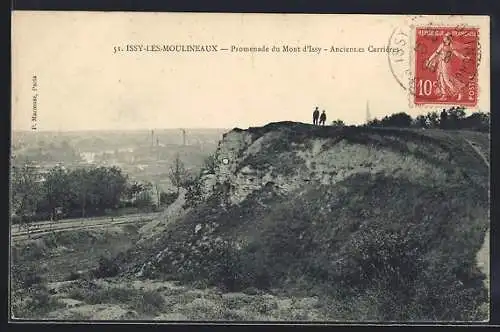 AK Issy-les-Moulineaux, Promenade du Mont d`Issy, Anciennes Carrières