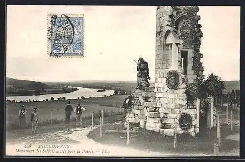 AK Moulineaux, Monument des Soldats morts pour la Patrie