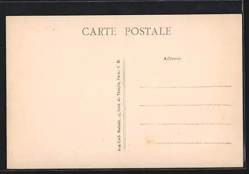 AK Clamart, L`Église et la rue adjacente