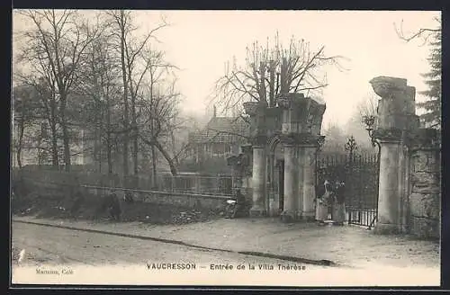 AK Vaucresson, Entrée de la Villa Thérèse