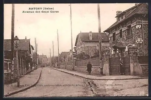 AK Antony /Seine, Avenue des deux Gares