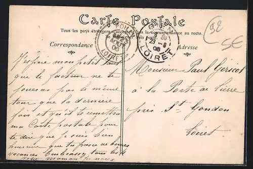 AK Bellevue-Bas-Meudon, Ponton de Bellevue-Funiculaire avec péniche et publicité Picon