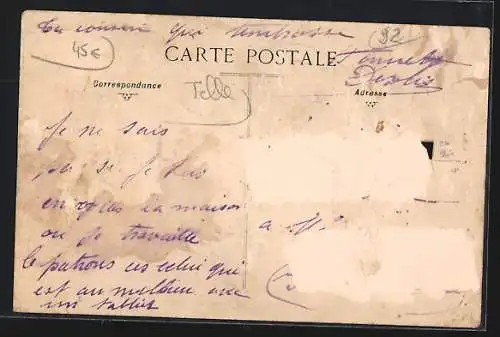 AK Levallois-Perret, Maison Daligne, Café-Restaurant avec groupe de personnes devant l`entrée