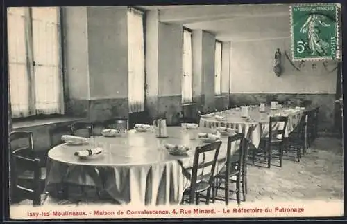 AK Issy-les-Moulineaux, Maison de Convalescence, 4 Rue Minard, Le Réfectoire du Patronage