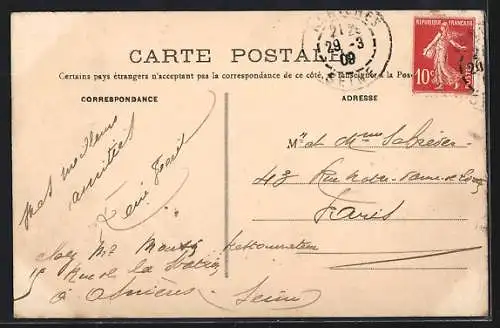 AK Asnières, Le Pont des Couronnes avec voie ferrée et piéton sur le pont