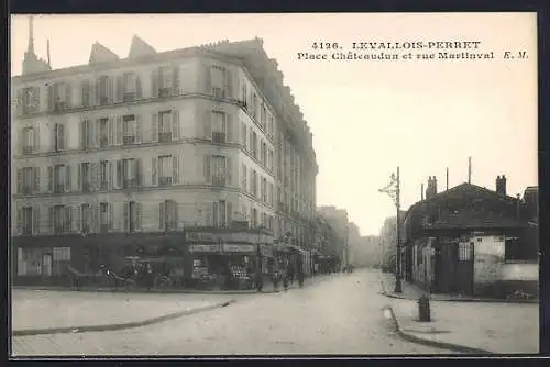 AK Levallois-Perret, Place Châteaudun et rue Marius-Aufan