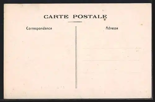 AK Robinson, Scène comique avec voiture et âne dans une rue barrée