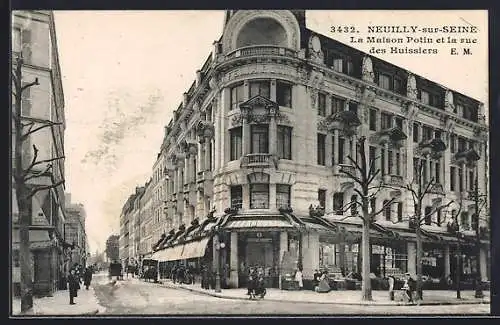 AK Neuilly-sur-Seine, La Maison Potin et la rue des Huissiers
