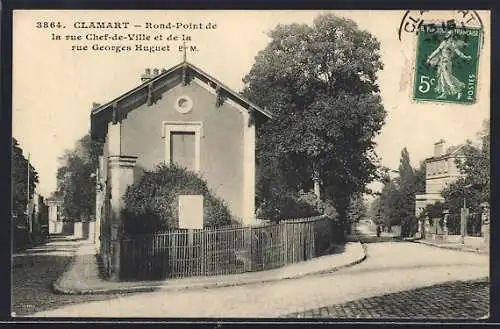 AK Clamart, Rond-Point de la rue Chef-de-Ville et de la rue Georges Huguet