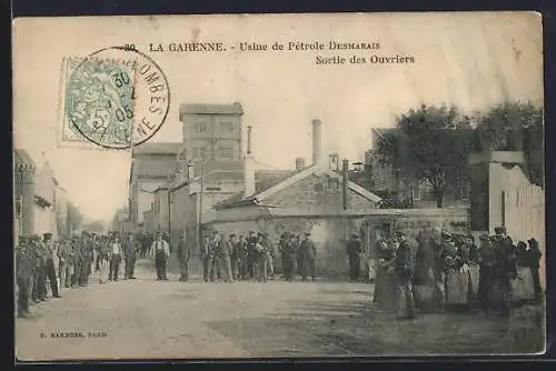 AK La Garenne, Usine de Pétrole Desmarais sortie des ouvriers