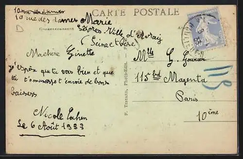 AK Ville-d`Avray, L`Avenue Gambetta, «Les Jardies», Maison de Gambetta