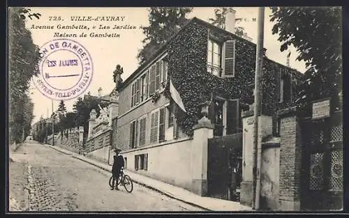 AK Ville-d`Avray, Avenue Gambetta, «Les Jardies», Maison de Gambetta