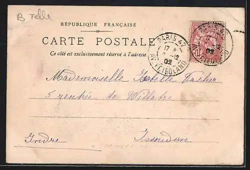 AK Saint-Dominique de Neuilly, Pensionnat, Vue prise de la cour intérieure