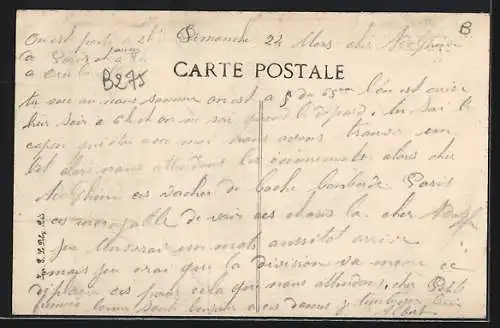 AK Villiers-le-Bel /S.-et-O., Rue Gambetta avec arbres et bâtiments historiques