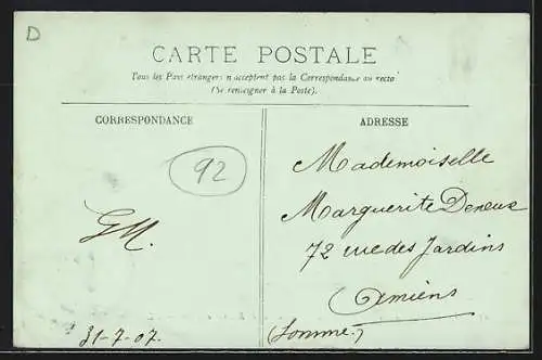 AK Villeneuve-la-Garenne, Le Pont et la Rue Genetvillers