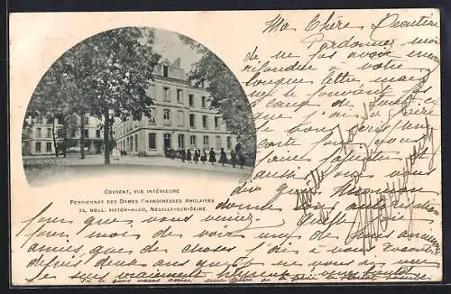 AK Neuilly-sur-Seine, Couvent des Dames Canonesses Anglaises, vue intérieure