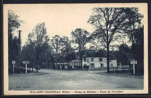 AK Malabry-Châtenay /Seine, Ferme de Malabry, Route de Versailles