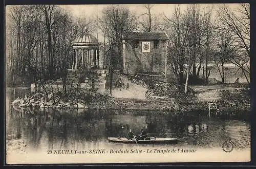 AK Neuilly-sur-Seine, Bords de Seine, Le Temple de l`Amour