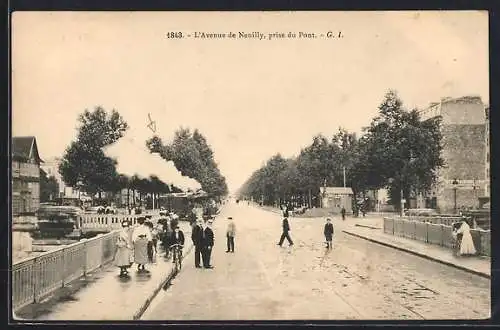 AK Neuilly, L`Avenue de Neuilly, prise du Pont