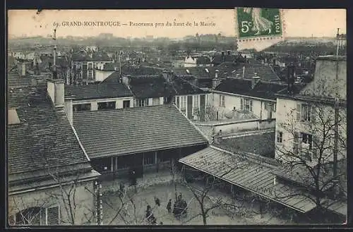 AK Grand-Montrouge, Panorama pris du haut de la Mairie
