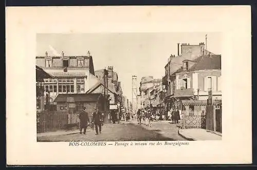 AK Bois-Colombes, Passage à niveau rue des Bourguignons