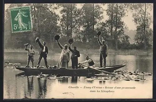 AK Chaville, Étang d`Ursine, Retour d`une promenade dans les Nénuphars