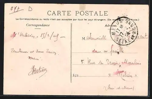 AK Suresnes, Rue des Raguidelles et voie ferrée adjacente
