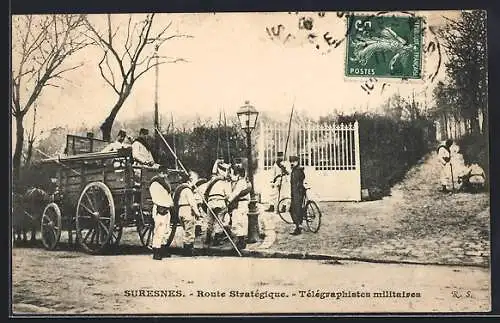 AK Suresnes, Route Stratégique, Télégraphistes militaires