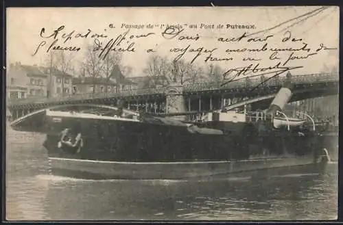 AK Puteaux, Passage de l`Atlas au Pont de Puteaux