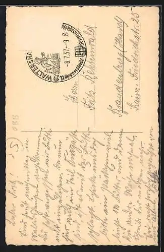 AK Halle a. S., Blick zur Hauptpost