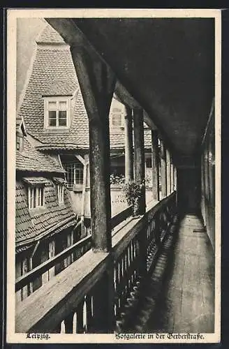 AK Leipzig, Hofgalerie in der Berberstrasse