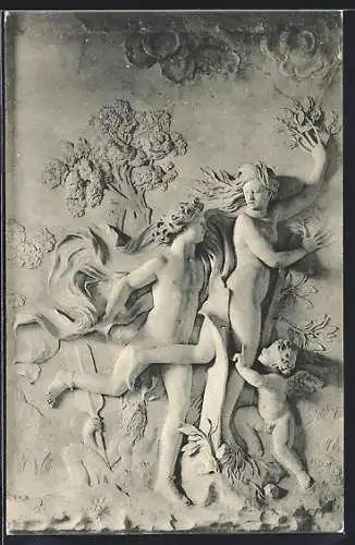 AK Kassel, Marmorbad, Die Verwandlung der von Apollo verfolgten Daphne in einen Lorbeerbaum