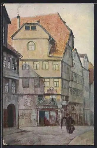 Künstler-AK Kassel, das Grimm-Haus