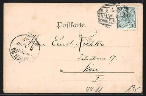 AK Herz-Dame und Herz-König als Paar, Spielkarten